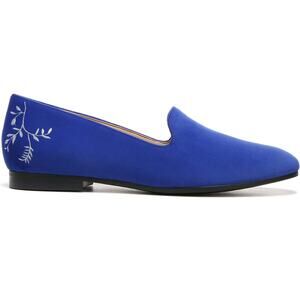 Vionic Women's Willa Loafer Flat Cobalt Velvet Blue Size 5 New Without Box